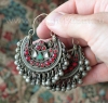 Афганские племенные серьги - височные подвески (Kuchi Tribal jewelry)