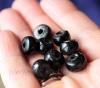 Бусины ручной работы из черного стекла. Турция, современная работа
