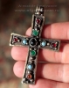 Кулон-крест в византийском стиле. Автор - Александр Емельянов