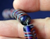 Стеклянная торговая бусина - Feather Trade Beads. Индия или Юго-Восточная Азия, 