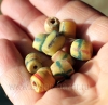 Африканские стеклянные бусины Кробо - African Ghana Krobo Beads. Лот из тринадца