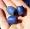 Африканские стеклянные бусины Кробо - African Ghana Krobo Beads. Лот из трех бус