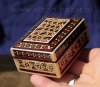 Деревянная шкатулка с инкрустацией "Хатам". Иран, Исфахан, современная работа