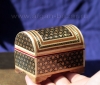 Деревянная шкатулка с инкрустацией "Хатам". Иран, Исфахан, современная работа