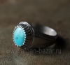 Иранский мужской перстень с бирюзой. Иран, современная работа