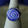 Александр Емельянов. Кольцо "Спираль". Медь, горячая перегородчатая эмаль