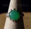 Иранский перстень с хризопразом.  Иран, современная работа