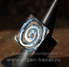 Александр Емельянов. Кольцо "Золотая спираль". Медь, пайка, живописная эмаль