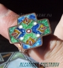 Кольцо, горячая эмаль, авторская работа