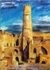 Александр Емельянов. "Рибат в Монастире, Тунис". Холст на картоне, масло