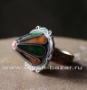 Марокканский перстень с горячей эмалью, сделанный из элемента старинного украшен