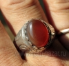 Мужской перстень в восточном стиле с сердоликом