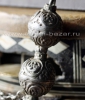 Старинные османские бусы из фатурана в серебряной филигранной оправе