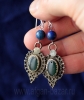 Серьги, сделанные из деталей старых афганских украшений. Авторская переработка -
