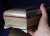 Деревянная шкатулка с инкрустацией "Хатам" с миниатюрной росписью. Иран, Исфахан