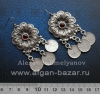 Серьги в армянском стиле с копиями старинных турецких монеток