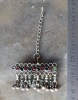 Заколка для волос, собранная из деталей старых афганских украшений (Tribal Kuchi